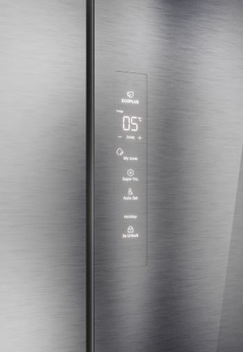 Side By Side Frigo Haier NF 190X83 Inox - Imagen 3