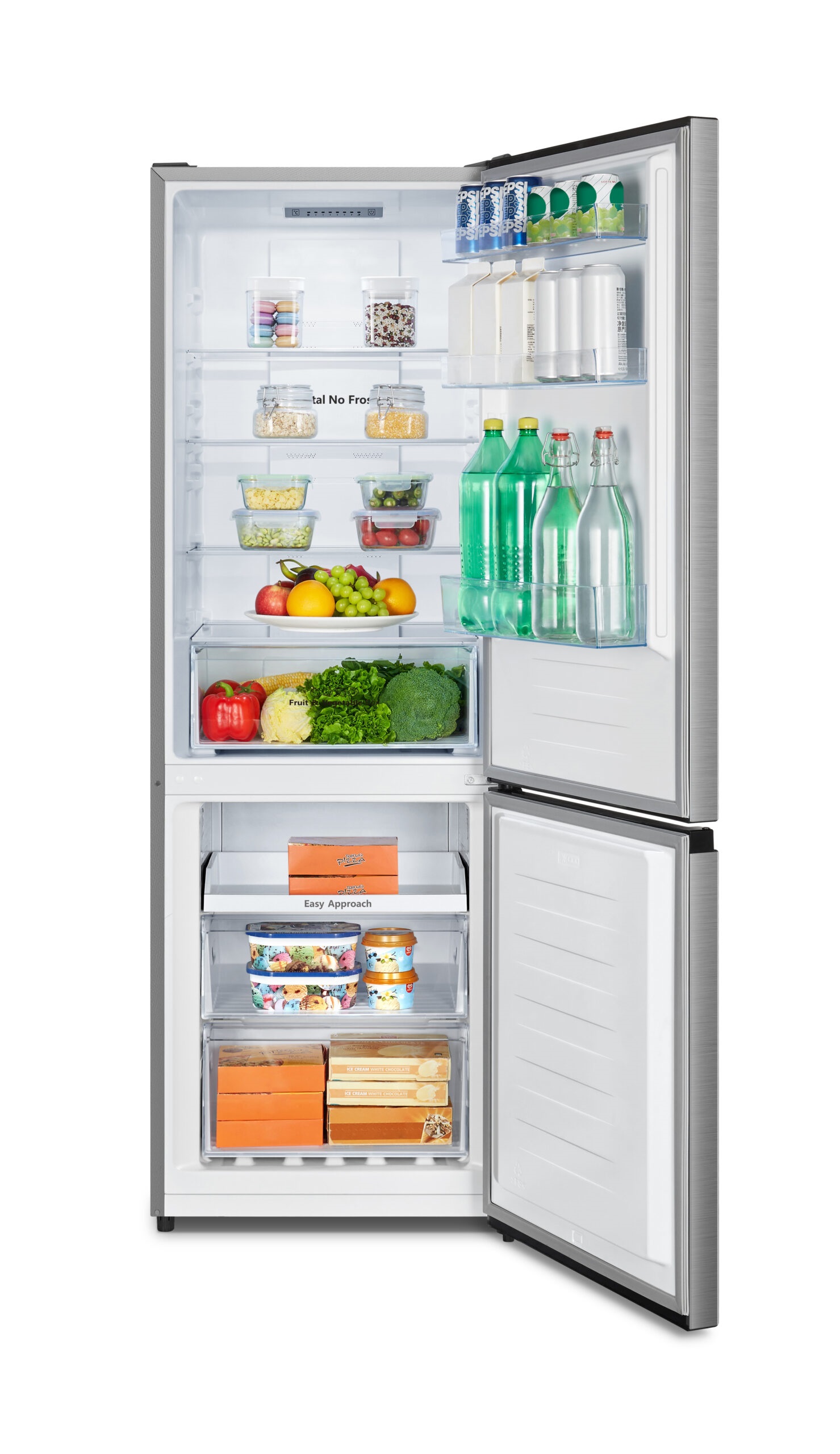 Combi Frigo Hisense NF 179X60 Inox - Imagen 2
