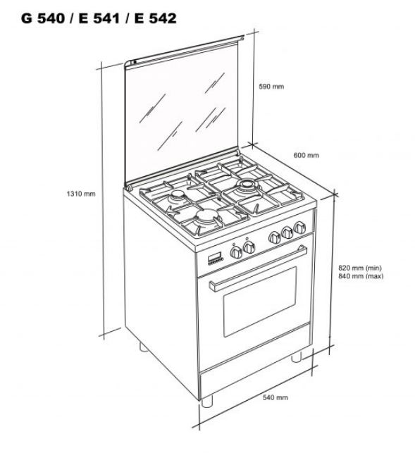 Cocina Gas Meireles - Imagen 2