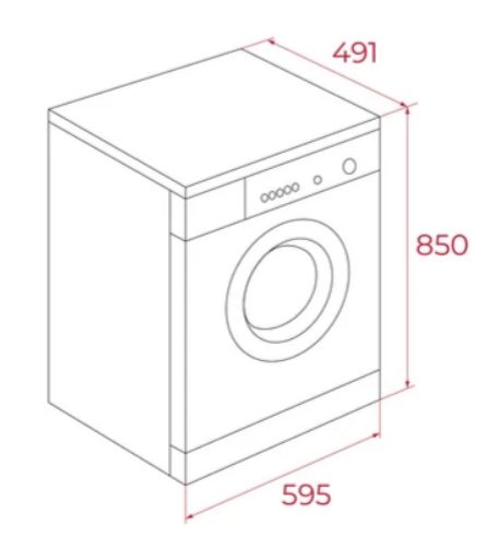 TEKA LAVADORA C/F WMK 40840 SS 8KG 1400RPM A INOX - Imagen 2