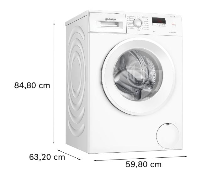 LAVADORA BOSCH C/F WGE03200EP 8KG 1200RPM A - Imagen 2