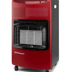 ESTUFA GAS ORBEGOZO HCE74 CERAMICA 4200W ROJA
