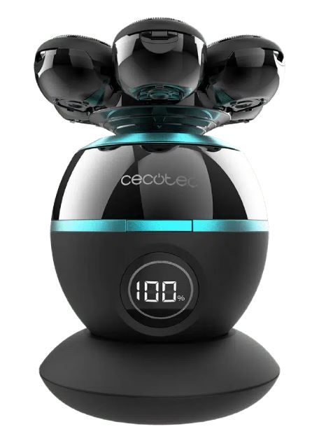 AFEITADORA CABEZA CECOTEC 04443 + BASE DE CARGA IN