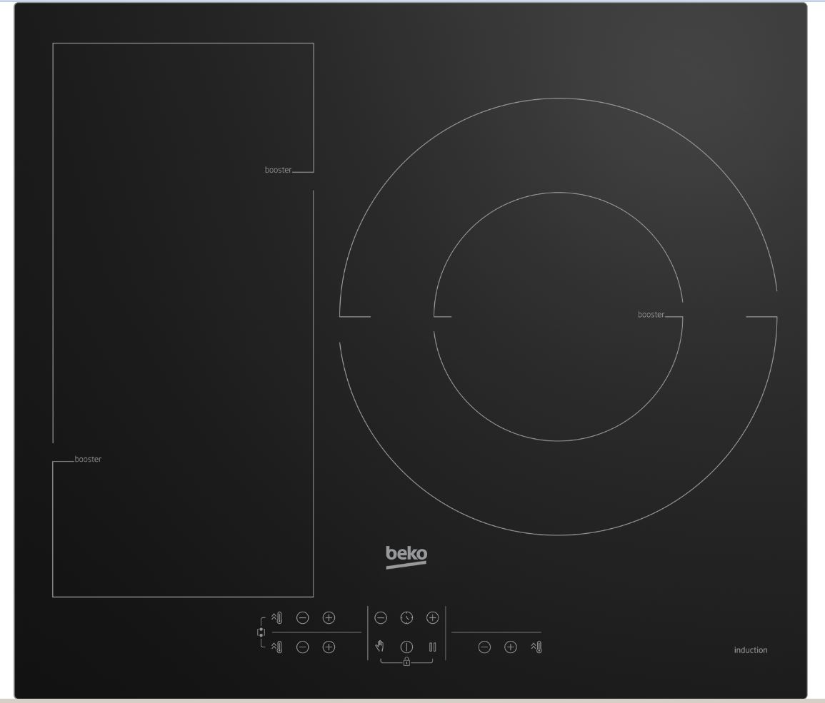 INDUCCION BEKO 3 ZONAS, 340€